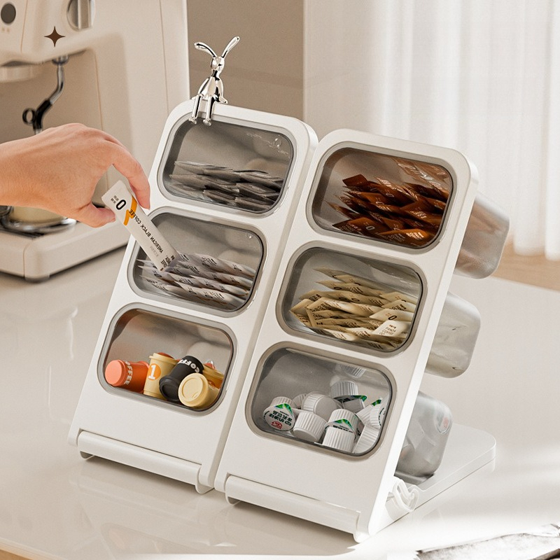 3 Tier Tea Bag Organizer Plast - Kitchen Baking Tray Storage recensie en prijs