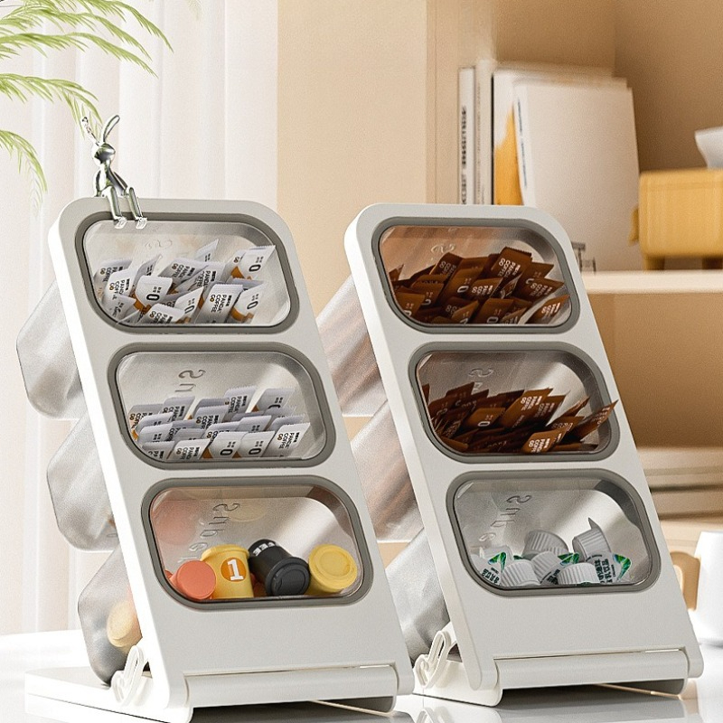 3 Tier Tea Bag Organizer Plast - Kitchen Baking Tray Storage recensie en prijs