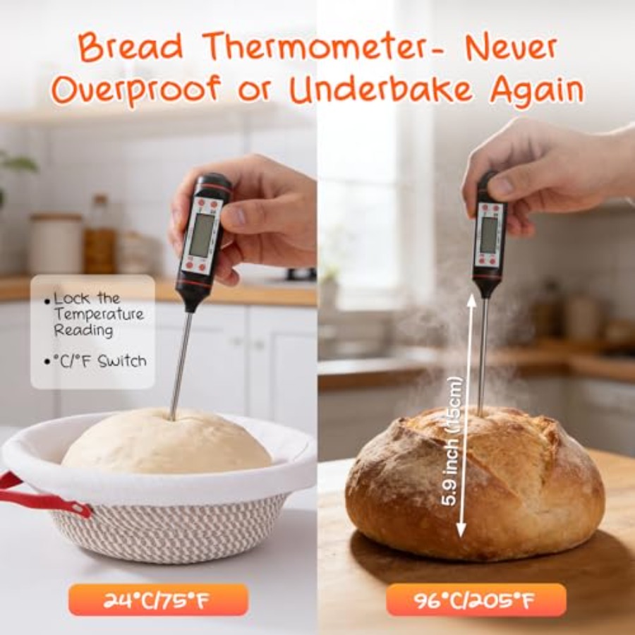 Sourdough Starter Kit, 24oz St - Proofing Basket Banneton recensie en prijs