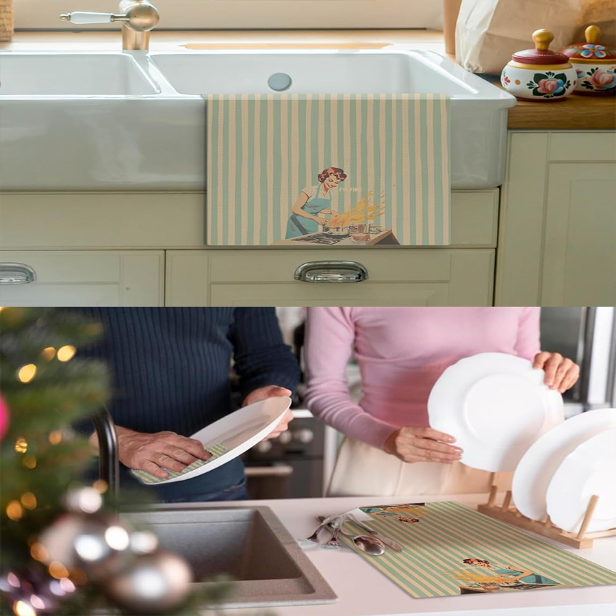 2Pcs, Green Striped Kitchen To - Kitchen Baking Necessities recensie en prijs